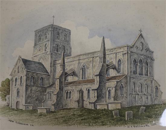 William Delamotte St Marys Church, Shoreham By Sea largest 23 x 30cm, unframed